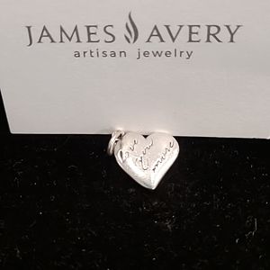 James Avery Sterling Silver "Love You More" Charm 925